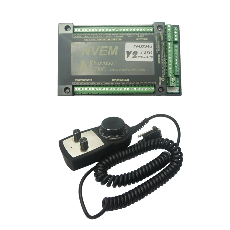 Ethernet Mach3 Motion Control Card 4 Axis Manual Pulse Hand Wheel for DIY CNC Router Engraving Machine
Ethernet Mach3 Motion Control Card 4 Axis Manual Pulse Hand Wheel for DIY CNC Router Engraving Machine