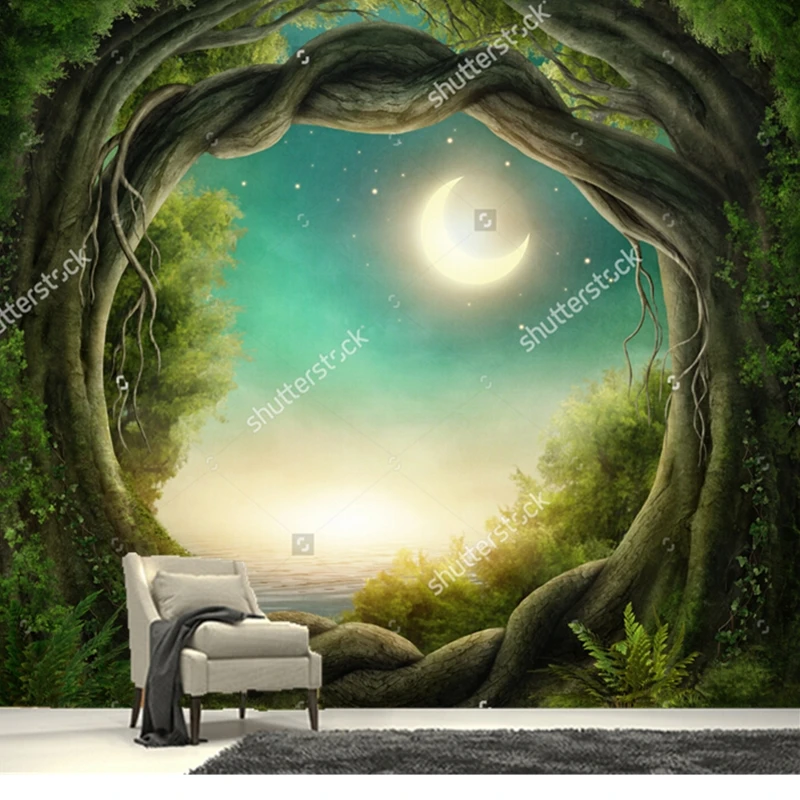 Custom papel de parede infantil, Forest in the moonlight,3D fantasy wallpaper for living room bedroom wall waterproof wallpaper
Custom papel de parede infantil, Forest in the moonlight,3D fantasy wallpaper for living room bedroom wall waterproof wallpaper
