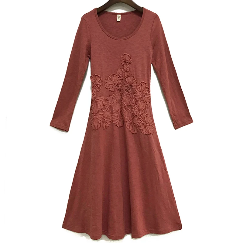 Mori Girl Long Dress Female Summer Long Sleeve Elastic O-neck Cotton Linen Floral Print Dresses Women Casual Vestidos RE0594
Mori Girl Long Dress Female Summer Long Sleeve Elastic O-neck Cotton Linen Floral Print Dresses Women Casual Vestidos RE0594