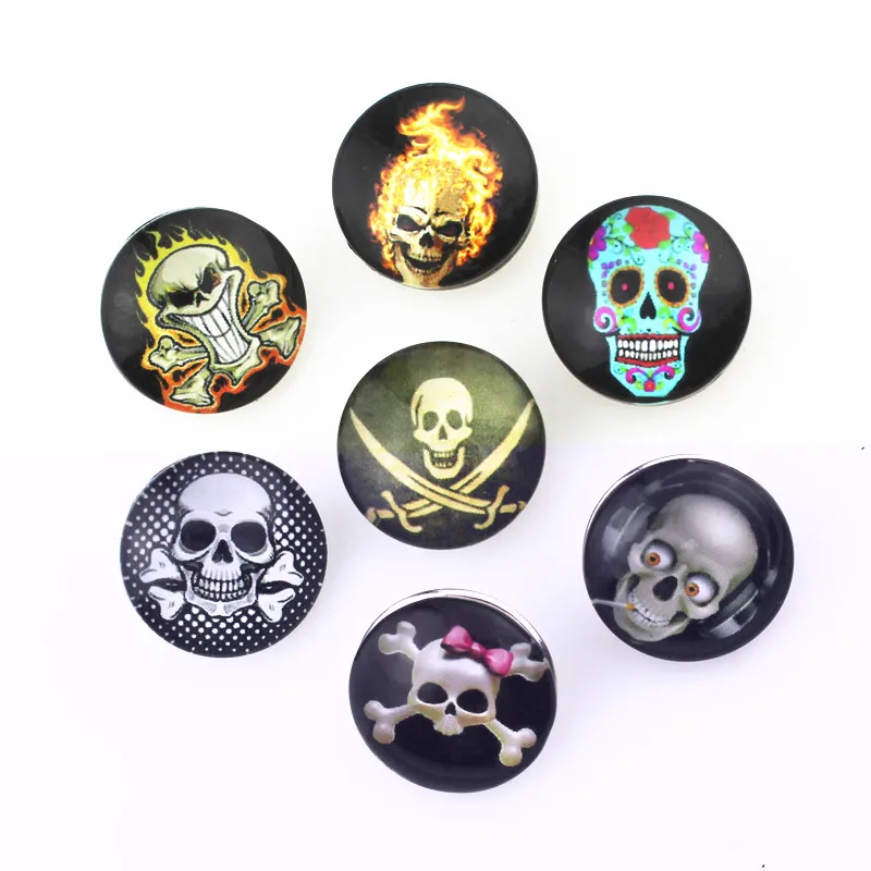 Mix 50pcs 18mm Glass Skull Snap Button For Snap Bracelet Necklace DIY Jewelry Accessory Charm
Mix 50pcs 18mm Glass Skull Snap Button For Snap Bracelet Necklace DIY Jewelry Accessory Charm