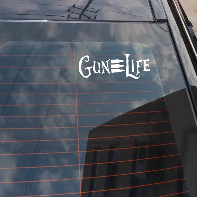 YJZT 16CM*5.8CM High-quality Gun Life Black Silver Vinyl Decal Car Sticker Graphical C11-1920
YJZT 16CM*5.8CM High-quality Gun Life Black Silver Vinyl Decal Car Sticker Graphical C11-1920
