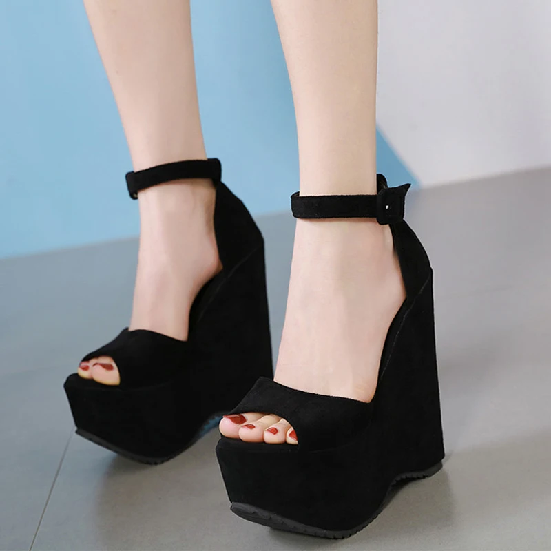Woman Sandals 2019 Summer Black High Heels 16cm Gladiator Heels Fashion Platform Wedges Shoes For Women Gladiator Heels
Woman Sandals 2019 Summer Black High Heels 16cm Gladiator Heels Fashion Platform Wedges Shoes For Women Gladiator Heels