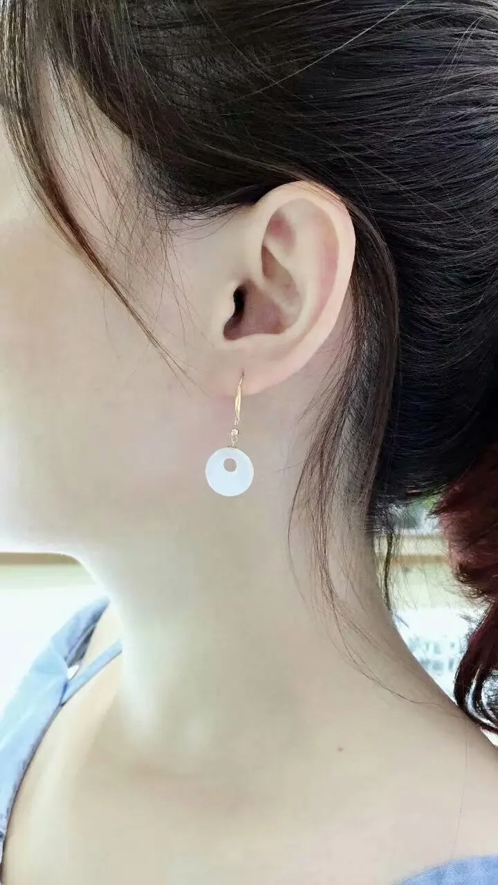 SHILOVEM 18k yellow gold Natural white Jasper drop earring classic fine Jewelry women wedding gift new 13*13mm yze131301hby 
SHILOVEM 18k yellow gold Natural white Jasper drop earring classic fine Jewelry women wedding gift new 13*13mm yze131301hby