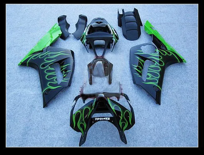 Black green flame fairing kit FOR NINJA ZX 6R 636 03 04 ZX-6R Body ZX6R 2003 2004 ZX 6R 03 04 fairings compression
Black green flame fairing kit FOR NINJA ZX 6R 636 03 04 ZX-6R Body ZX6R 2003 2004 ZX 6R 03 04 fairings compression