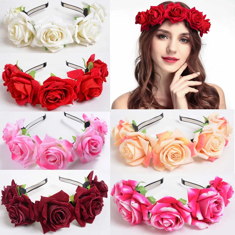 Boho Big Flower Hairbands Women Sweet Flower Headband Rose Hair Ring Hoop Girls Wedding Hair Accessories Bride Bandeau Cheveux
Boho Big Flower Hairbands Women Sweet Flower Headband Rose Hair Ring Hoop Girls Wedding Hair Accessories Bride Bandeau Cheveux