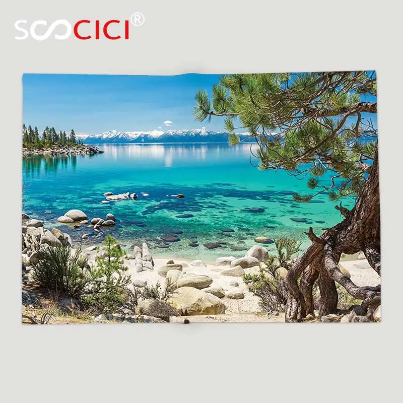 Мягкое Флисовое одеяло на заказ, украшение для комнаты, озеро Тахо, Заснеженная Гора, отражение на клирвотере, Рокки, берег, романтическое 
Мягкое Флисовое одеяло на заказ, украшение для комнаты, озеро Тахо, Заснеженная Гора, отражение на клирвотере, Рокки, берег, романтическое