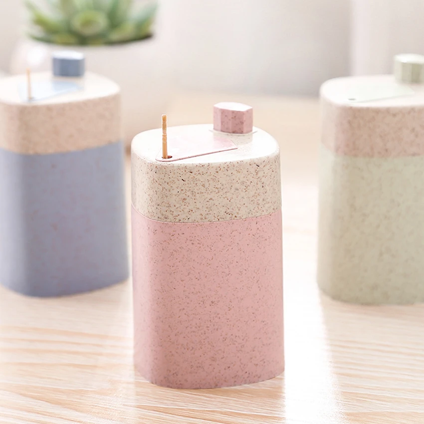 Automatic Toothpick Box Wheat Straw Toothpick Holder Container Portable Pop-up Toothpick Dispenser Storage Box Kitchen Organizer
Automatic Toothpick Box Wheat Straw Toothpick Holder Container Portable Pop-up Toothpick Dispenser Storage Box Kitchen Organizer