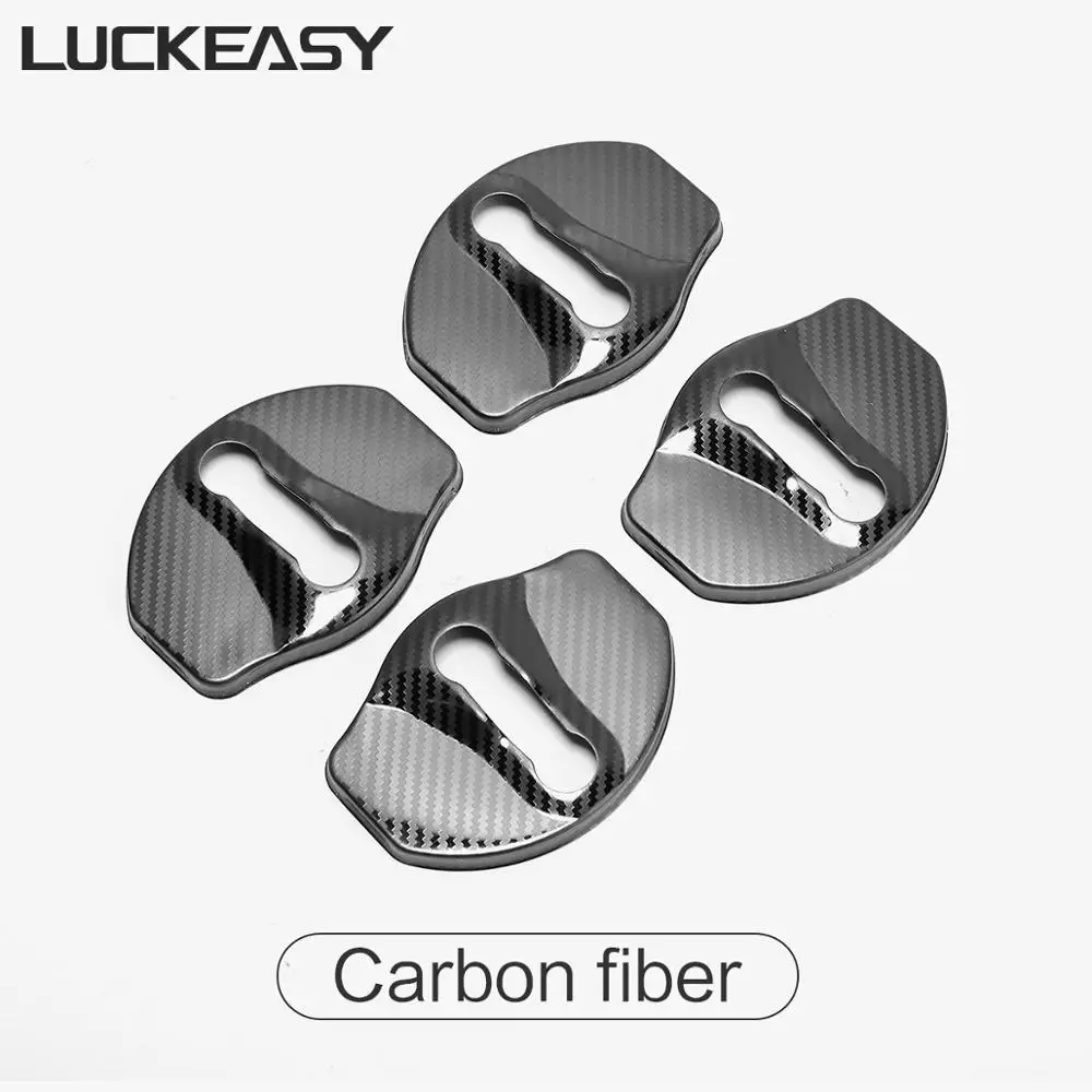 LUCKEASY Door door lock stainless steel protective cover for Tesla Model 3 2017-2021 Imitation carbon fiber / black 4pcs / set
LUCKEASY Door door lock stainless steel protective cover for Tesla Model 3 2017-2021 Imitation carbon fiber / black 4pcs / set