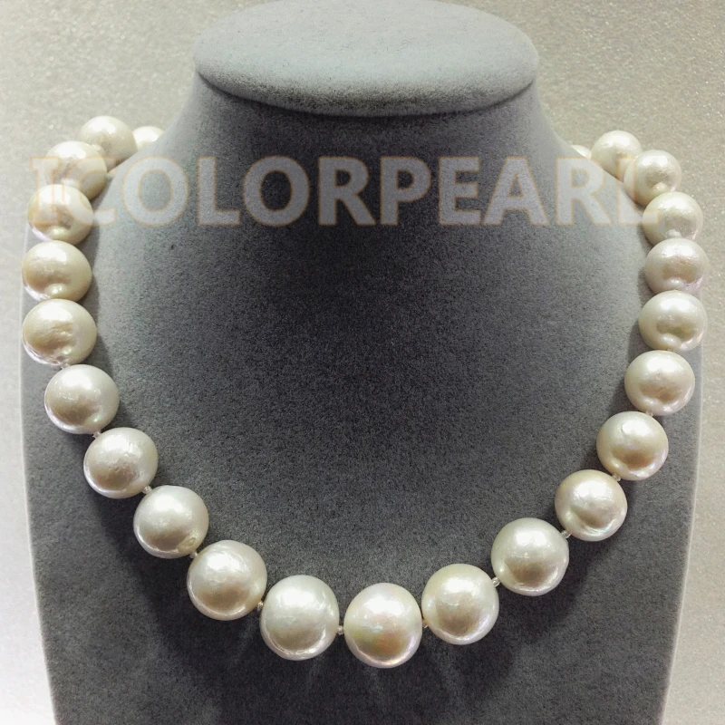 WEICOLOR The Best Jewelry For Ladies! Largest 12-16mm Round White Cultured Natural Freshwater Pearl Necklace.
WEICOLOR The Best Jewelry For Ladies! Largest 12-16mm Round White Cultured Natural Freshwater Pearl Necklace.