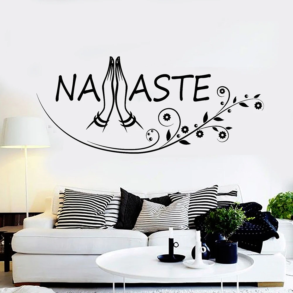 Namaste Letters Wall Art Decals Yoga Buddhism Hinduism Stickers Mural Living Room Girls Bedroom Decoration Yoga Studio Z238
Namaste Letters Wall Art Decals Yoga Buddhism Hinduism Stickers Mural Living Room Girls Bedroom Decoration Yoga Studio Z238