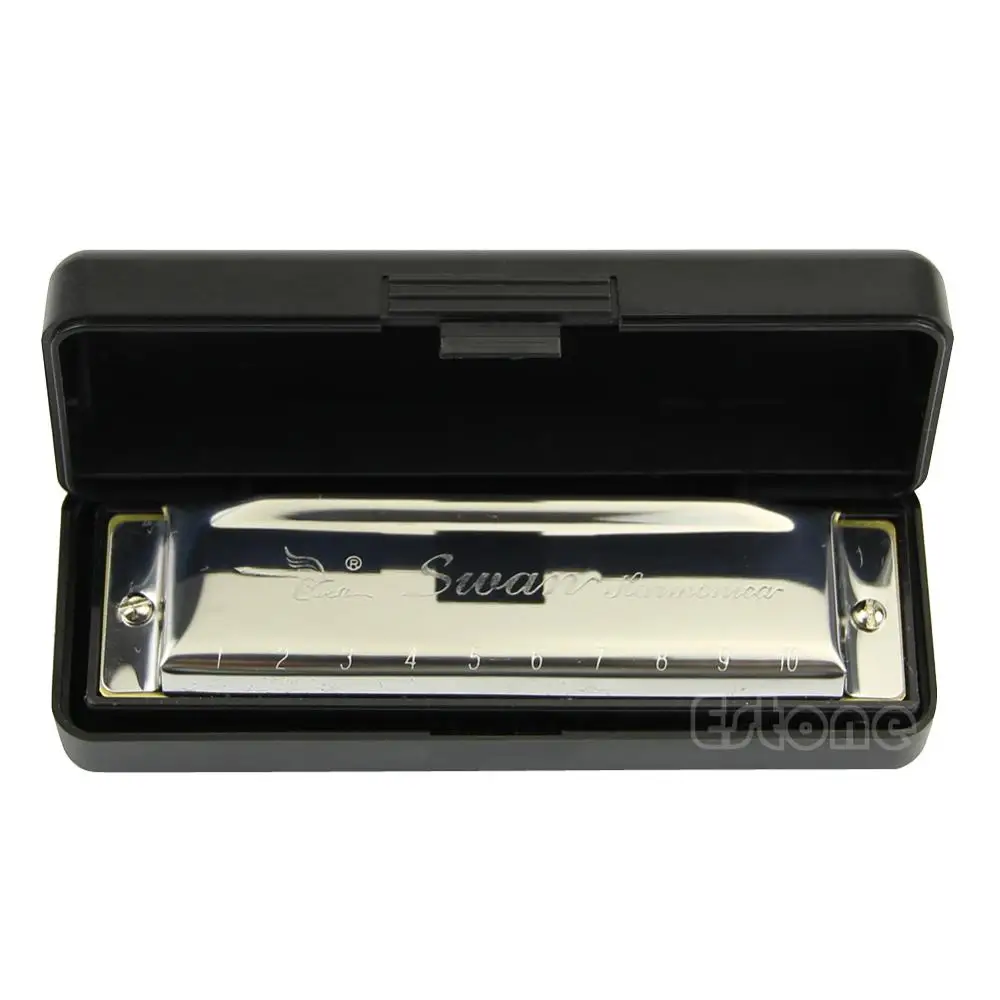 OOTDTY New Swan Harmonica 10 Hole Key of C for Blues Rock Jazz Folk Harmonicas Silver
OOTDTY New Swan Harmonica 10 Hole Key of C for Blues Rock Jazz Folk Harmonicas Silver
