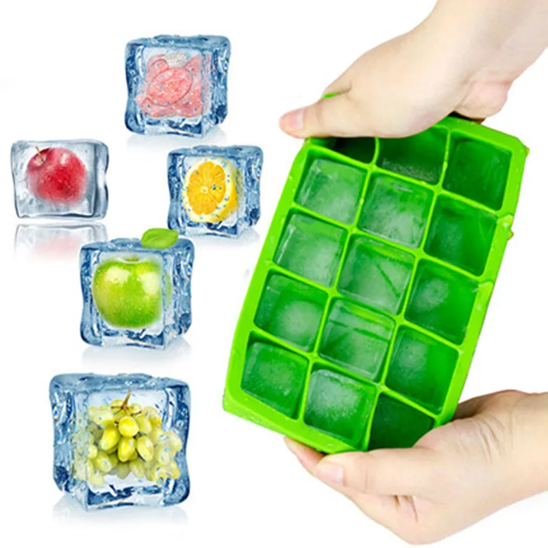 MJ154 Silicone Ice Cube Tray 15 Perfect Square Ice Tray Superior Mold With Flexible Easy Release Ice Cube Maker Mould
MJ154 Silicone Ice Cube Tray 15 Perfect Square Ice Tray Superior Mold With Flexible Easy Release Ice Cube Maker Mould