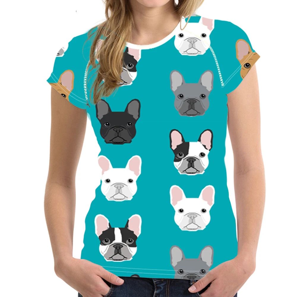 NOISYDESIGNS Funny French Bulldog Print T Shirt for Women Kawaii Puppy T-shirt Ladies Harajuku Short Sleeve Tops for Girls Cloth
NOISYDESIGNS Funny French Bulldog Print T Shirt for Women Kawaii Puppy T-shirt Ladies Harajuku Short Sleeve Tops for Girls Cloth