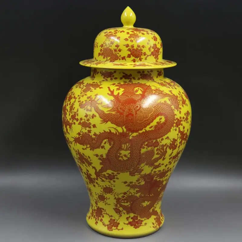 Фарфоровый горшок в античном стиле QinggDynasty, универсальный желтый/красный цвет, ручная роспись, украшение, коллекция и украшение
Фарфоровый горшок в античном стиле QinggDynasty, универсальный желтый/красный цвет, ручная роспись, украшение, коллекция и украшение