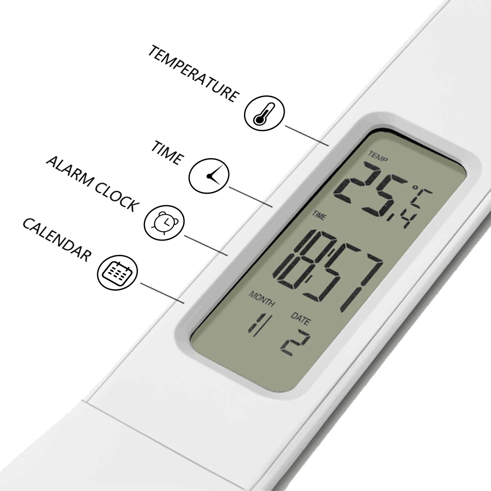 3.5W LED Desk Lamp Foldable Dimmable Touch Table Lamp with Calendar Temperature Alarm Clock table Light Night Lights
3.5W LED Desk Lamp Foldable Dimmable Touch Table Lamp with Calendar Temperature Alarm Clock table Light Night Lights