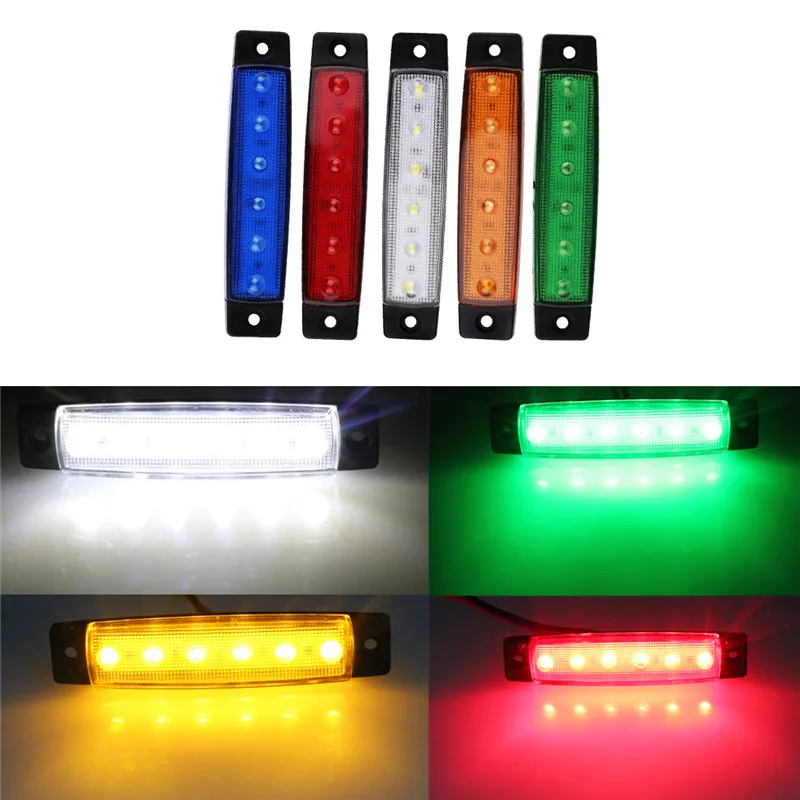 2pcs 6 LED Car Truck Trailer Rear Tail Stop Turn Light Indicator Lamp 12V 24V Indicator Led Light Bulb amber White Yellow Green
2pcs 6 LED Car Truck Trailer Rear Tail Stop Turn Light Indicator Lamp 12V 24V Indicator Led Light Bulb amber White Yellow Green