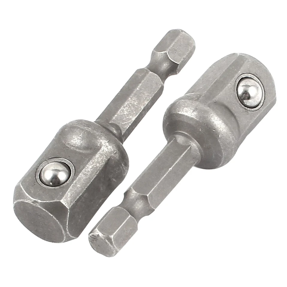 2x Impact Driver Drill 1/4 inch to Hex Shank 1/2 inch Chuck Socket Adapter Set Gray
2x Impact Driver Drill 1/4 inch to Hex Shank 1/2 inch Chuck Socket Adapter Set Gray