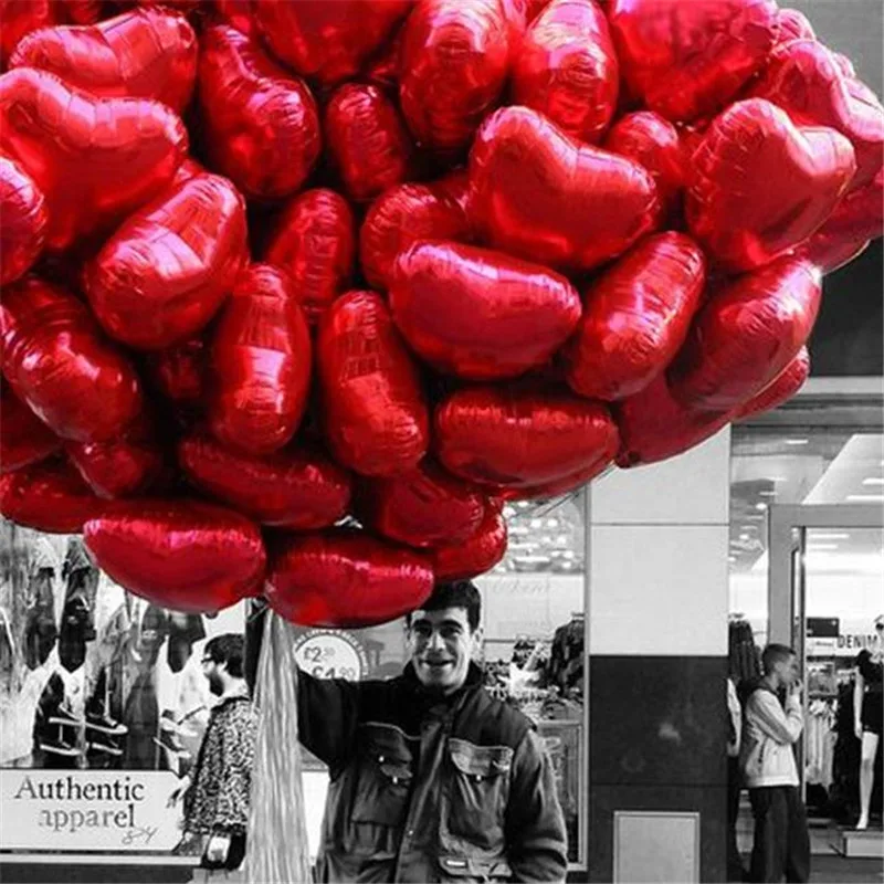 100 шт/50 шт 18-дюймовые красные фольгированные сердечки из алюминиевой фольгированные гелиевые шары в форме сердца на день рождения, свадьбу, ...
100 шт/50 шт 18-дюймовые красные фольгированные сердечки из алюминиевой фольгированные гелиевые шары в форме сердца на день рождения, свадьбу, ...