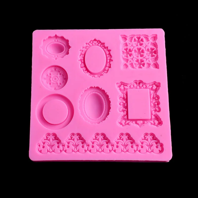 Aomily Cartoon Frame Shaped 3D Silicon Chocolate Jelly Candy Cake Bakeware Mold DIY Pastry Bar Ice Block Soap Mould Baking Tool | Дом и сад