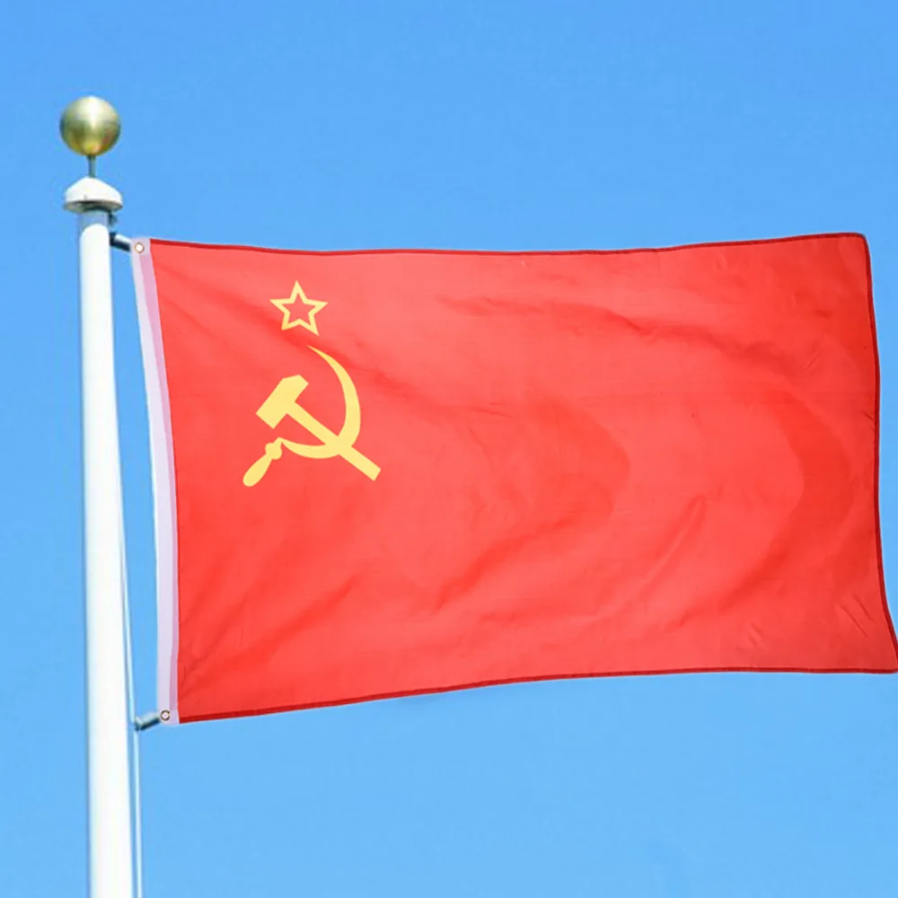 Новый флаг СССР страны подвесной для праздника мероприятия 90*150 см | Дом и сад