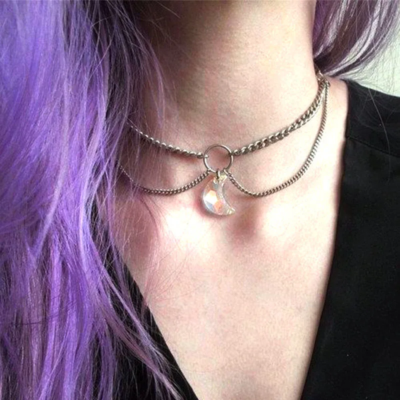 LE SKY Fashion Crystal Moon Pendant Chain Multi-layer Necklace for Women Party Girl Gift Jewelry Wholesale
LE SKY Fashion Crystal Moon Pendant Chain Multi-layer Necklace for Women Party Girl Gift Jewelry Wholesale