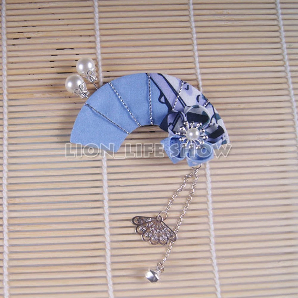 Biamoxer Handmade Hair Clip/Hairp Accessories Blue Sakura Tassel for Kimono Hanfu Cosplay Costumes cos prop
Biamoxer Handmade Hair Clip/Hairp Accessories Blue Sakura Tassel for Kimono Hanfu Cosplay Costumes cos prop