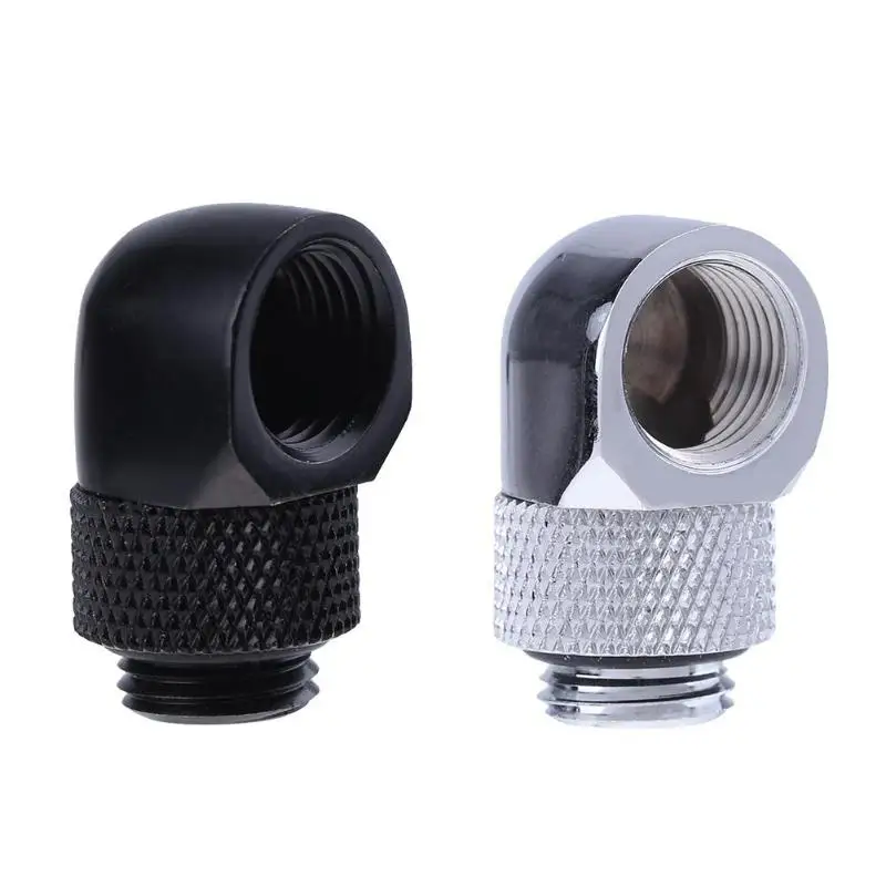 PC Water Cooling Tube Adapter G1/4 Inner Outer Dual Thread 90 Degree Rotary Water Tube Connector Adapter Black Silver 2 Colors
PC Water Cooling Tube Adapter G1/4 Inner Outer Dual Thread 90 Degree Rotary Water Tube Connector Adapter Black Silver 2 Colors
