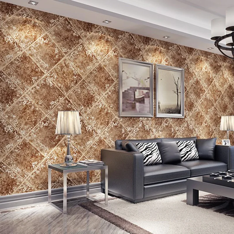 beibehang American retro industrial wind diamond non-woven 3D wallpaper living room bedroom TV simple background wall
beibehang American retro industrial wind diamond non-woven 3D wallpaper living room bedroom TV simple background wall