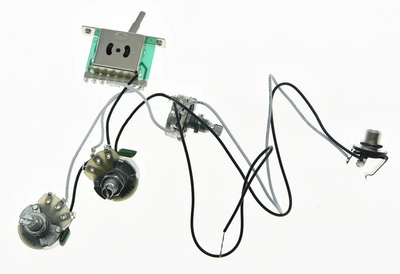 Гитары Prewired жгуты проводки Alpha 250 к 24mmPots 1 Том 2 Tone 5 позиционный переключатель для ST