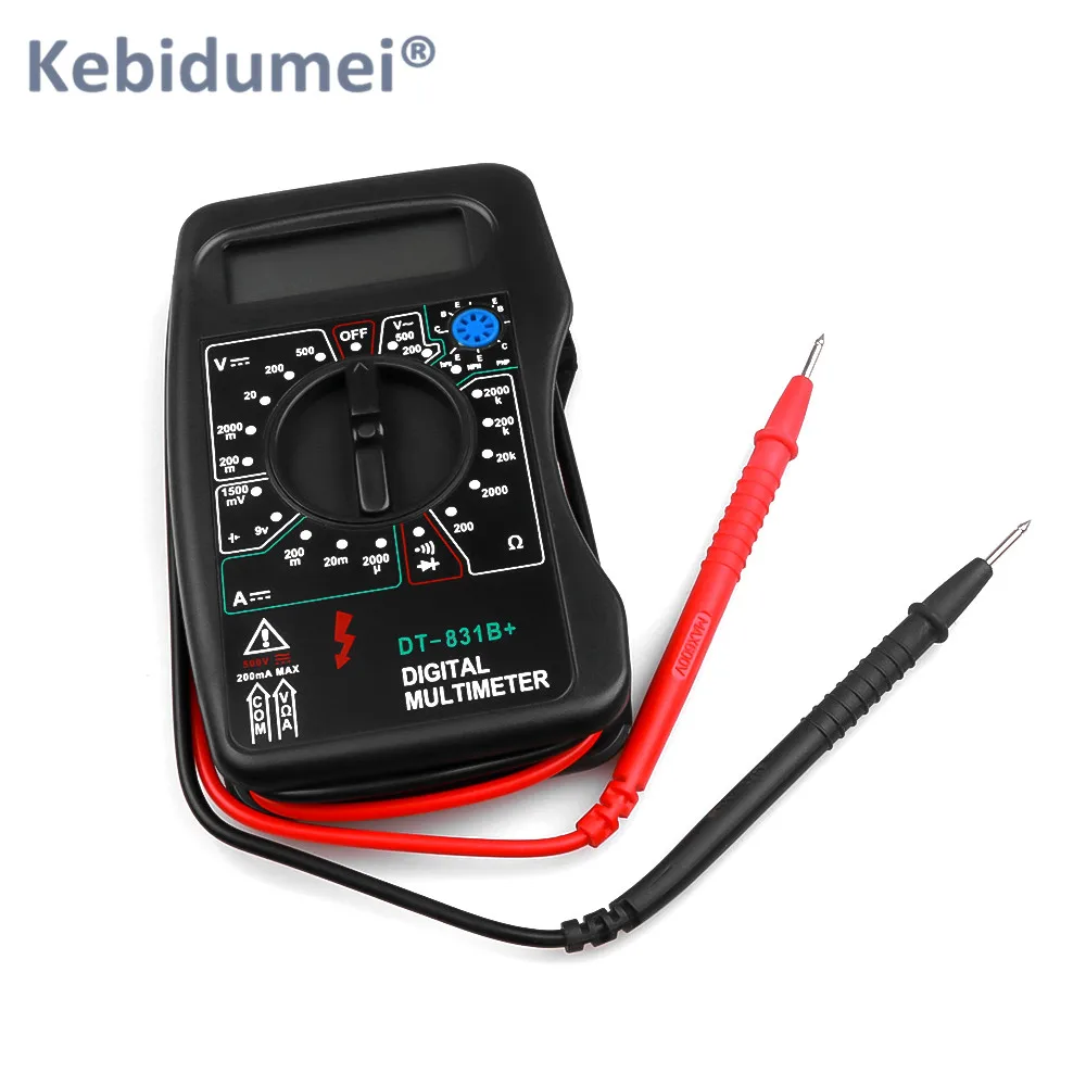 Kebidumei DIGITAL MULTIMETER DT-831B+ Tester Multimeter Digital LCD Multimeter Voltmeter Ammeter Ohmmeter OHM Volt Buzzer Tester
Kebidumei DIGITAL MULTIMETER DT-831B+ Tester Multimeter Digital LCD Multimeter Voltmeter Ammeter Ohmmeter OHM Volt Buzzer Tester