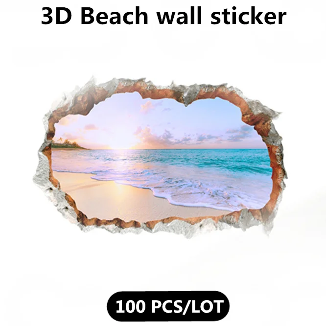 100PCS wholesale 3D Beach Wall Sticker Family Home Decor Living room Bedroom TV Wall Sticker Mural Cute Wallpaper Door Stickers
100PCS wholesale 3D Beach Wall Sticker Family Home Decor Living room Bedroom TV Wall Sticker Mural Cute Wallpaper Door Stickers
