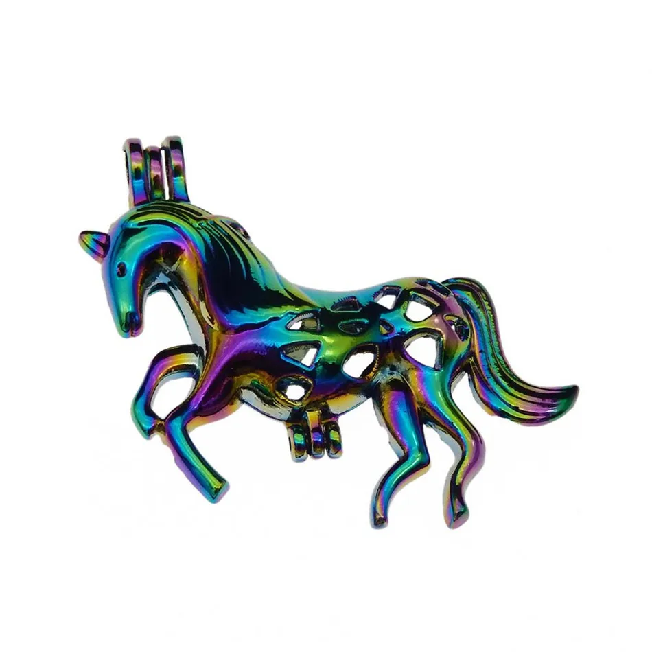 Rainbow Color Zinc Alloy Pearl Cage Pendants Aromatherapy Animal The unicorn Essential Oil Diffuser Jewelry Necklace DIY Jewelry
Rainbow Color Zinc Alloy Pearl Cage Pendants Aromatherapy Animal The unicorn Essential Oil Diffuser Jewelry Necklace DIY Jewelry