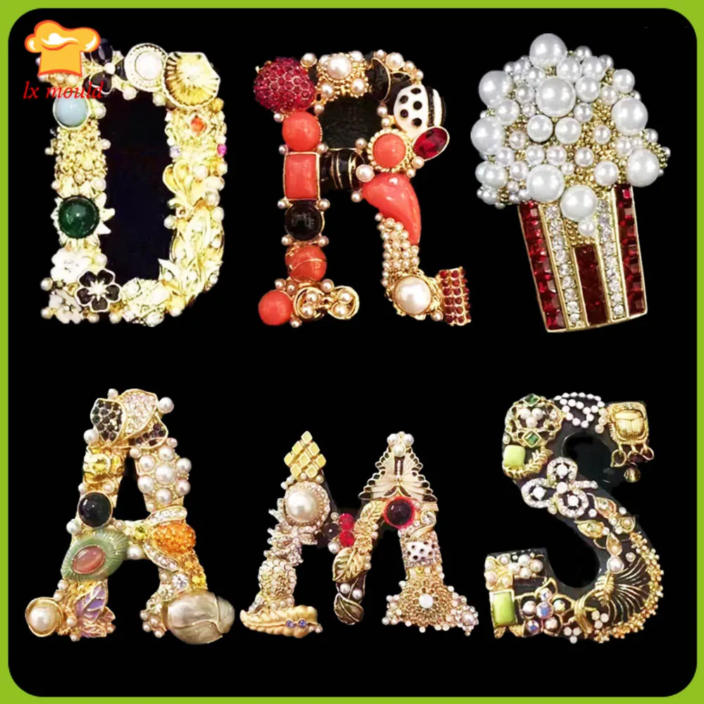 Brooch Fondant Silicone Molds A M S D G letter Brooch flower cake decoration muolds
Brooch Fondant Silicone Molds A M S D G letter Brooch flower cake decoration muolds