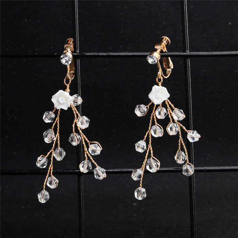Pearl Bridal Hair Crown With Earrings Handmade Flower Women Long Hair Comb Vine Gold Color Wedding Accessories
Pearl Bridal Hair Crown With Earrings Handmade Flower Women Long Hair Comb Vine Gold Color Wedding Accessories