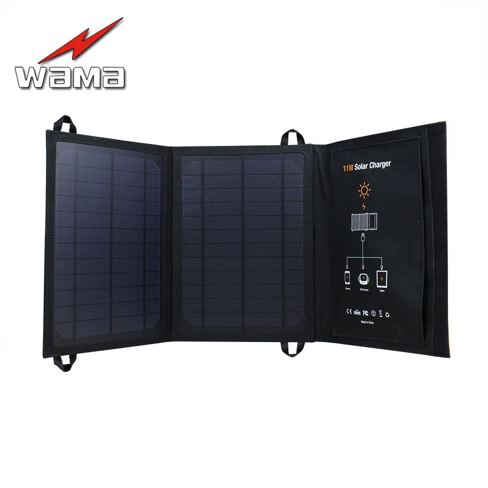 1x Wama 11W Solar Panels Battery Charger for Mobile Phone 18650 Batteries Power Bank USB Outdoors Waterproof Foldable Camouflage
1x Wama 11W Solar Panels Battery Charger for Mobile Phone 18650 Batteries Power Bank USB Outdoors Waterproof Foldable Camouflage