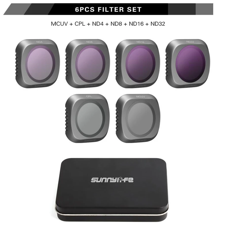 For DJI Mavic 2 Pro Neutral Density ND4+8+16+32+UV+CPL Drone Filter Set Glass Mavic2 Pro/Professional Lens Protector Accessories
For DJI Mavic 2 Pro Neutral Density ND4+8+16+32+UV+CPL Drone Filter Set Glass Mavic2 Pro/Professional Lens Protector Accessories