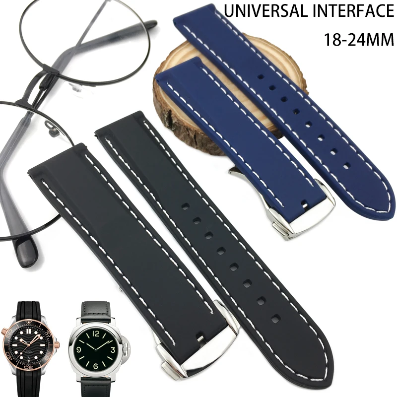 18mm 19mm 20mm 21mm 22mm Rubber Silicone Watch Strap Folding Buckle Universal Watchband for IWC Tag Heuer Seiko Tissot Watch
18mm 19mm 20mm 21mm 22mm Rubber Silicone Watch Strap Folding Buckle Universal Watchband for IWC Tag Heuer Seiko Tissot Watch