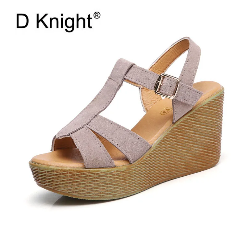 Hot Selling Women Genuine Leather Rome Sandals New Fashion Open Toe Platform High Heels Wedge Sandals Size 34-40 Beach Sandals
Hot Selling Women Genuine Leather Rome Sandals New Fashion Open Toe Platform High Heels Wedge Sandals Size 34-40 Beach Sandals