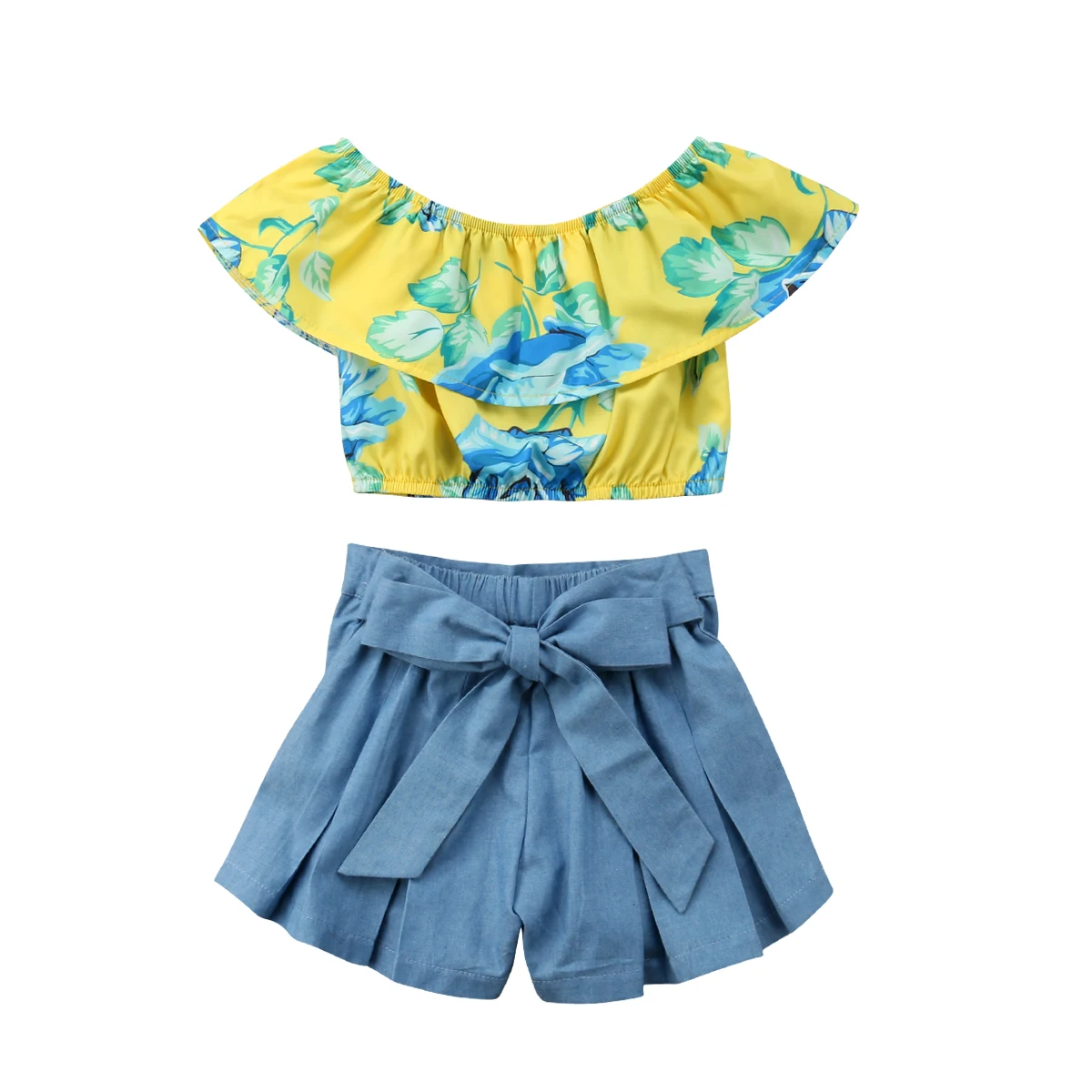 Summer Baby Girl Kids Floral T-shirt Tops+Denim Shorts Pants Outfits Clothes Set Size 1-5T
Summer Baby Girl Kids Floral T-shirt Tops+Denim Shorts Pants Outfits Clothes Set Size 1-5T