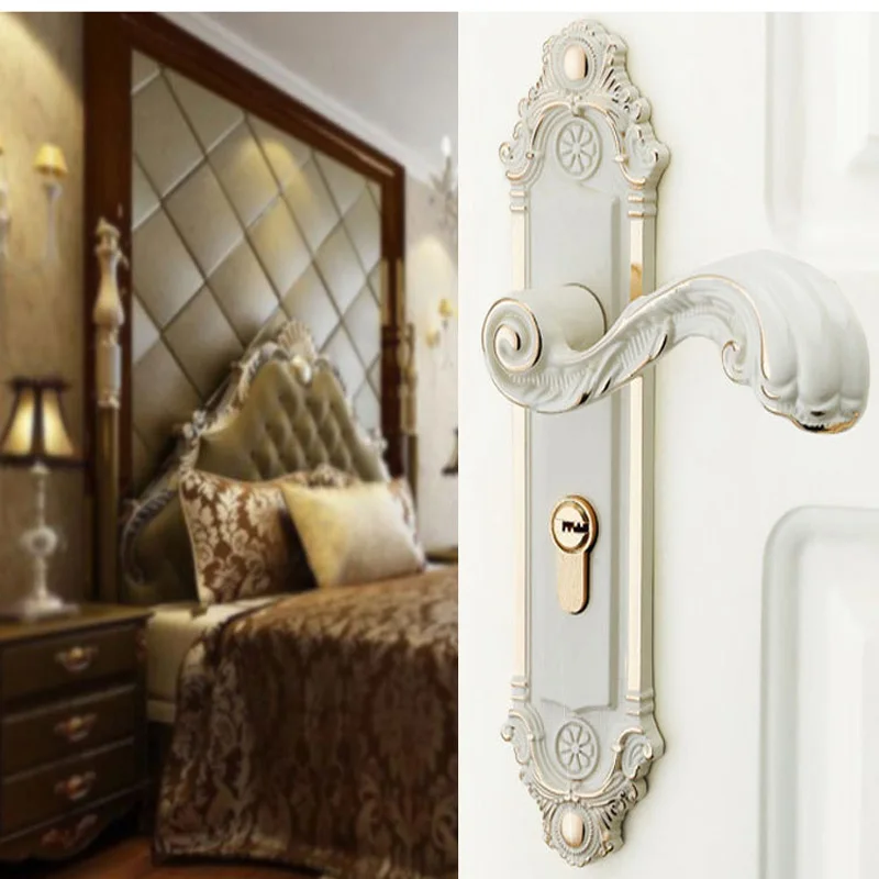 Ivory European style indoor high-grade bedroom zinc alloy silence solid wood door lock handle
Ivory European style indoor high-grade bedroom zinc alloy silence solid wood door lock handle