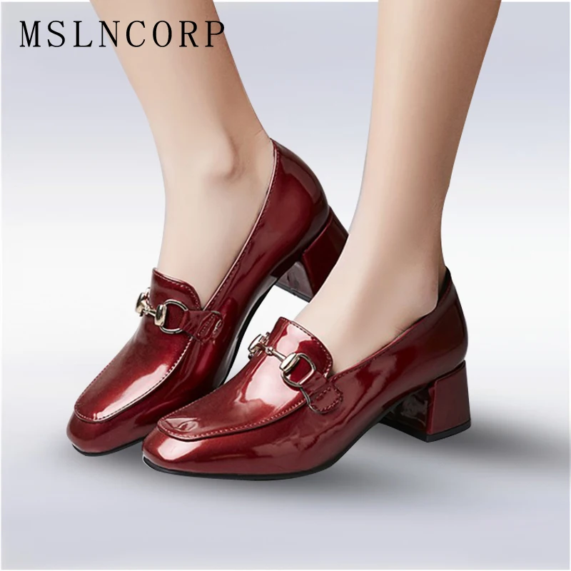 Plus Size 34-43 Patent Leather Women Pumps Oxfords British Punk Square High Heels Ladies Office Career Dress Square Toe Shoes
Plus Size 34-43 Patent Leather Women Pumps Oxfords British Punk Square High Heels Ladies Office Career Dress Square Toe Shoes