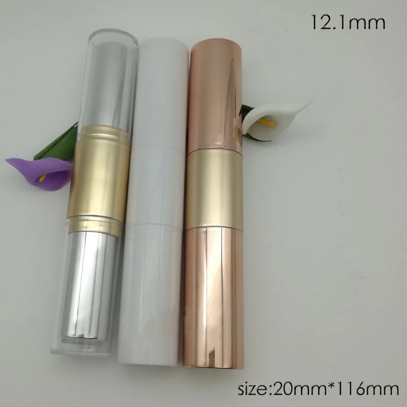 10/20/50pcs/lot 12.1 Empty Rose Gold Double Head Lipstick Tube DIY Lip Rough Cosmetic Lip Balm Container Chapstick Pipe Shell
10/20/50pcs/lot 12.1 Empty Rose Gold Double Head Lipstick Tube DIY Lip Rough Cosmetic Lip Balm Container Chapstick Pipe Shell
