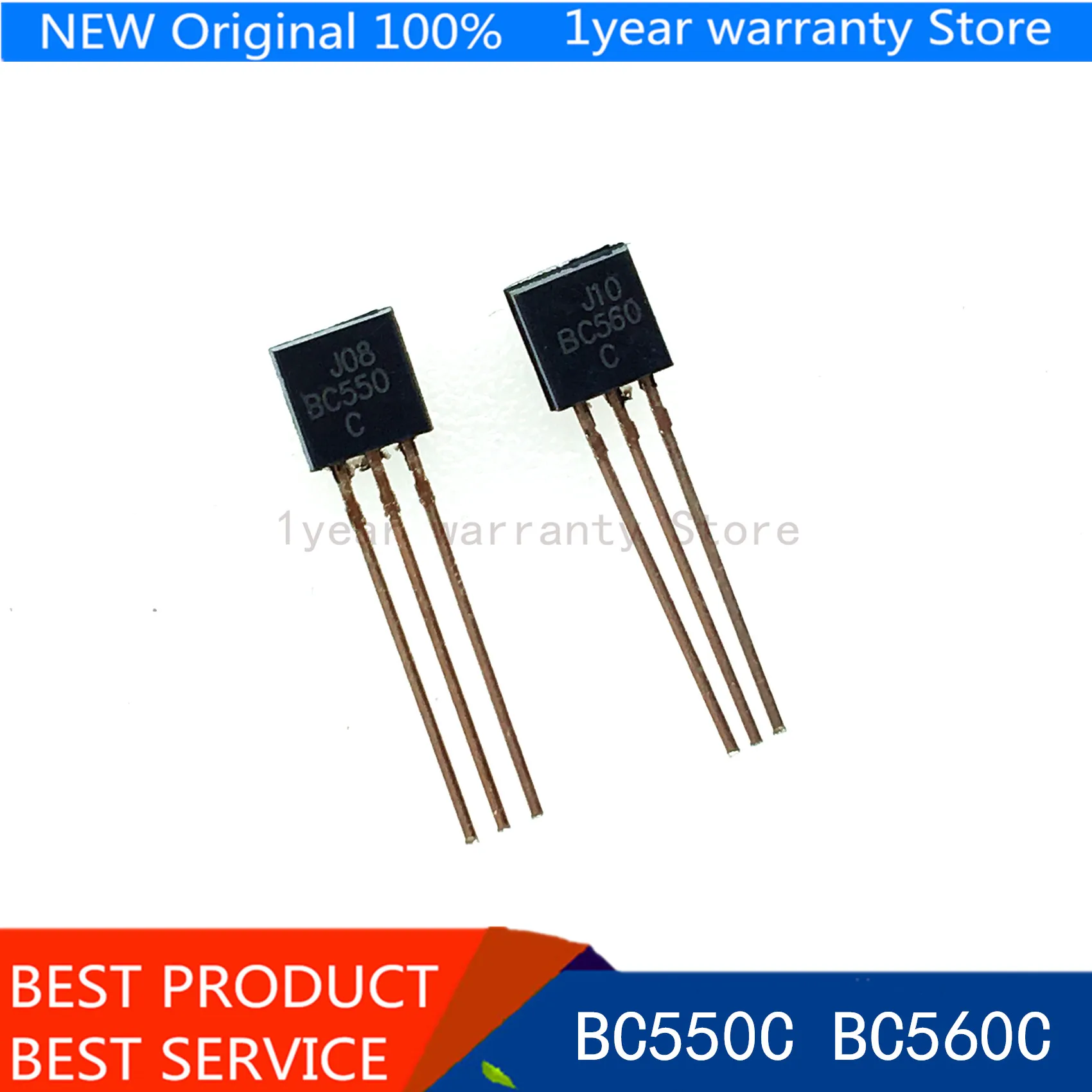 50PCS BC550C + BC560C each 25pcs BC550 BC560 Transistor DIP-3 45V 0.1A TO-92 New Original
50PCS BC550C + BC560C each 25pcs BC550 BC560 Transistor DIP-3 45V 0.1A TO-92 New Original
