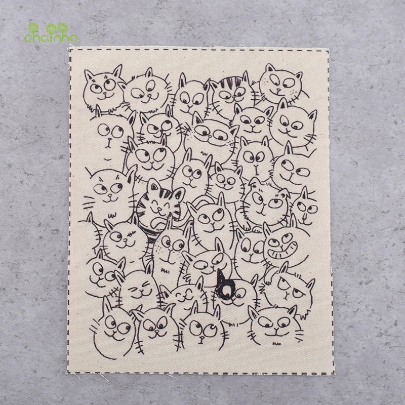 Chainho,Cats Series,Hand Dyed Cotton Linen Fabric For DIY Sewing Quilting Patchwork Decor Clothes Of Placemat/Purse/Bag/Cushion
Chainho,Cats Series,Hand Dyed Cotton Linen Fabric For DIY Sewing Quilting Patchwork Decor Clothes Of Placemat/Purse/Bag/Cushion