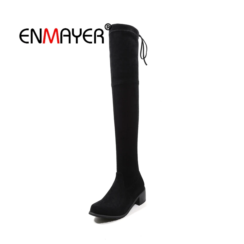 ENMAYER Woman Over The Knee High Boots Women Shoes Winter Boots Women Shoes Thigh High Booty Suede Fashion Boots Lace Up CR2039
ENMAYER Woman Over The Knee High Boots Women Shoes Winter Boots Women Shoes Thigh High Booty Suede Fashion Boots Lace Up CR2039