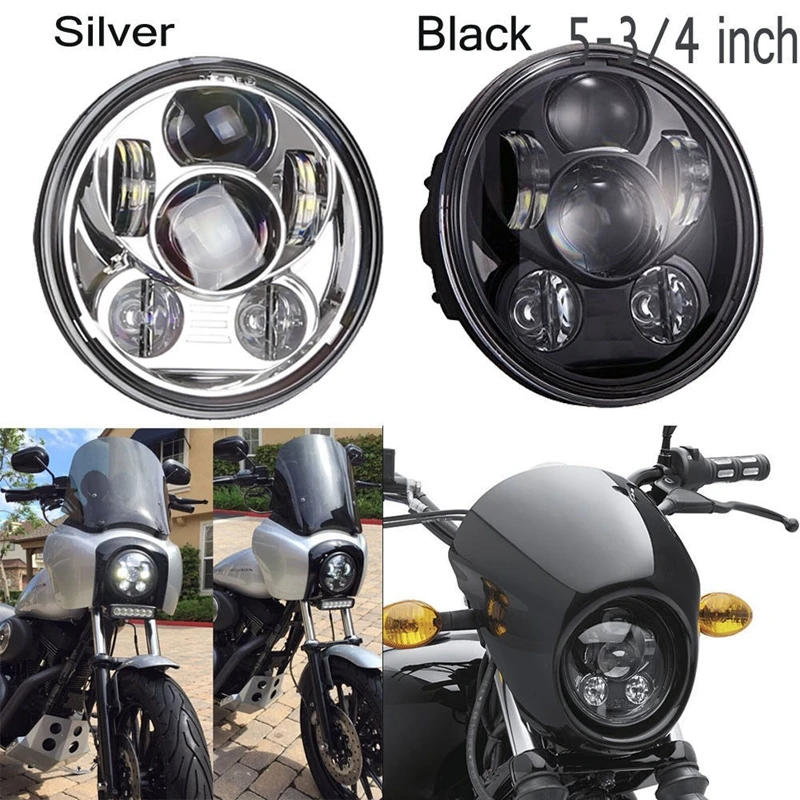 Для мотоцикла Harley 5 3/4 "для фар 75" для двигателя светодиодные фары Softail Dyna sportster