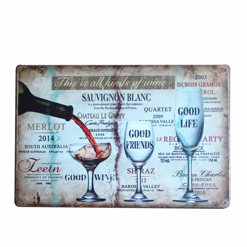 Metal Tin Signs Shabby Chic BEER Vintage Bar Cafe Pub Tavern Home Decor Beer Wine Art Painting Plate Plaque 30x20cm
Metal Tin Signs Shabby Chic BEER Vintage Bar Cafe Pub Tavern Home Decor Beer Wine Art Painting Plate Plaque 30x20cm