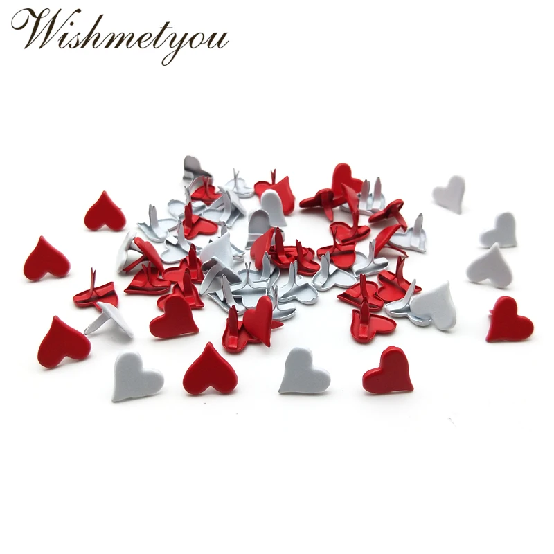 WISHMETYOU 50Pcs 11mm Heart Brads For Diy Embellishment Scrapbooking Photo Album Decor Wedding Crafts Love Heart Brads Accessory
WISHMETYOU 50Pcs 11mm Heart Brads For Diy Embellishment Scrapbooking Photo Album Decor Wedding Crafts Love Heart Brads Accessory