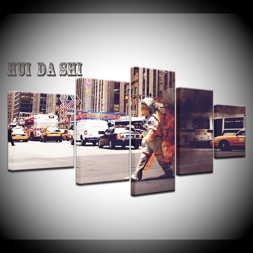 Canvas Wall Art Pictures Home Decor Framework 5 Pieces Astronaut Street Painting Living Room HD Prints Abstract Landscape Poster
Canvas Wall Art Pictures Home Decor Framework 5 Pieces Astronaut Street Painting Living Room HD Prints Abstract Landscape Poster