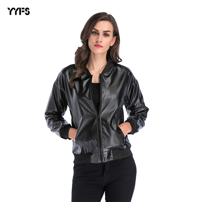 hot style pu coats and jackets women 2018 women's fashion jackets women Loose collar zipper leather coat befree
hot style pu coats and jackets women 2018 women's fashion jackets women Loose collar zipper leather coat befree